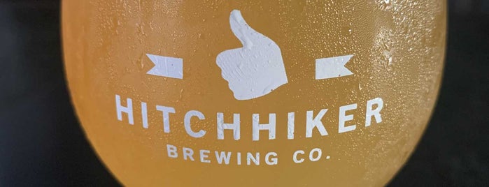 Hitchhiker Brewing is one of Tempat yang Disukai Brian.