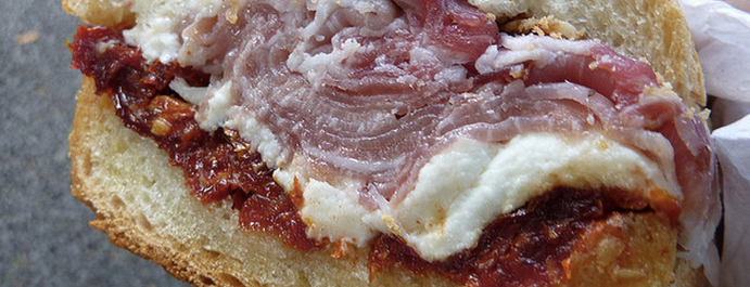 Molinari Delicatessen is one of Eater’s Epic SF Sandwiches To Eat Before You Die.