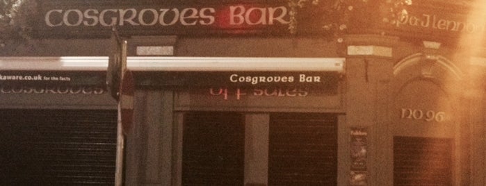 Cosgroves Bar is one of Belfast Nightlife.