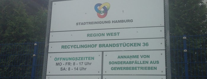Recyclinghof Brandstücken is one of Tempat yang Disukai LF.