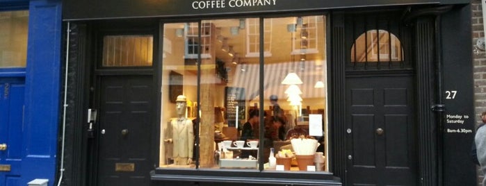 Monmouth Coffee Company is one of Sam's tips til London.