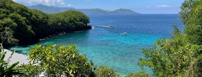 Blue Lagoon Beach is one of Bali's Hidden Beaches.