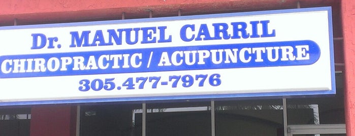 Dr. Manuel Carril - Chiropractic Acupuncture is one of Janet’s Tips.