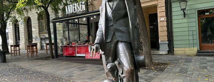 Hans Christian Andersen is one of Bratislava.
