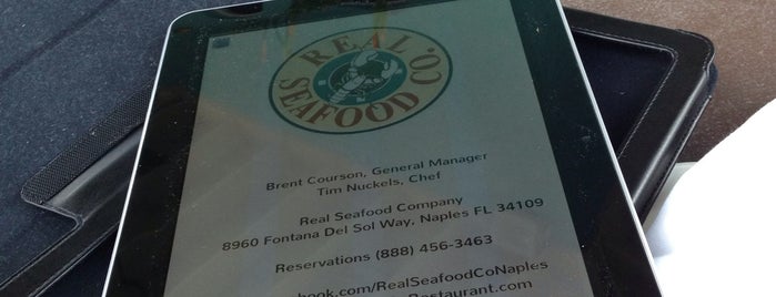 Real Seafood Company is one of Naples.