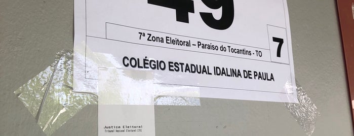 Escola Estadual Idalina de Paula is one of Educação em Paraíso do Tocantins.