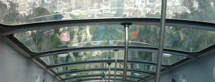 Funicular de Monserrate is one of Bogota.