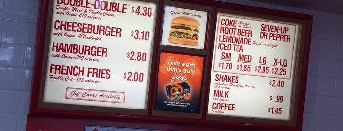 In-N-Out Burger is one of Orte, die Fran gefallen.