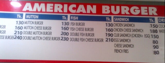 American Burger, Mirpur 10 is one of Places to discover.