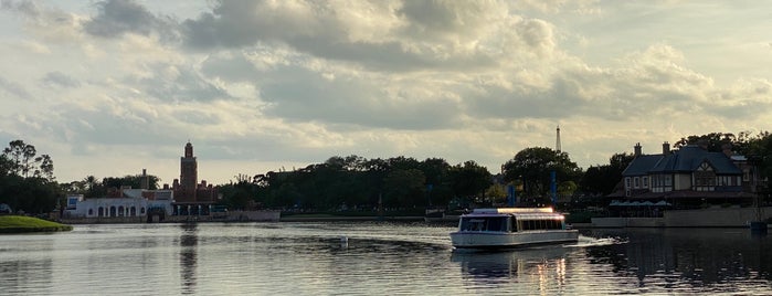 Friendship Boat Dock - World Showcase Plaza West is one of Transportation & Misc Disney World Venues.