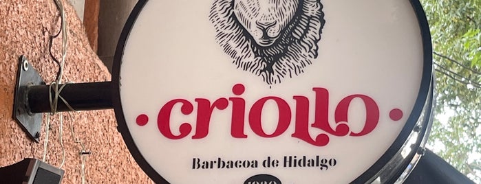 Criollo Barbacoa de Hidalgo is one of Food CDMX.