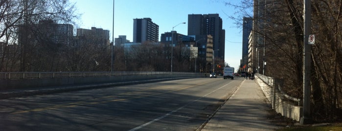Sherbourne Street Bridge is one of p (roads, intersections, areas - TO).