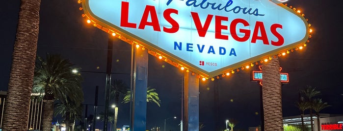 The City of Las Vegas Sign is one of The Rockies and the South East.