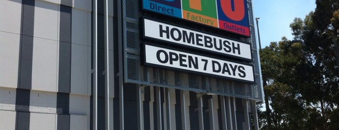 DFO Homebush is one of Sydney.