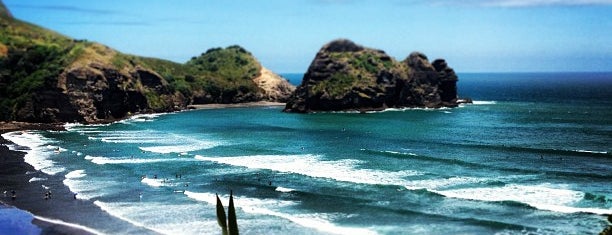 Piha Beach is one of New Zealand.