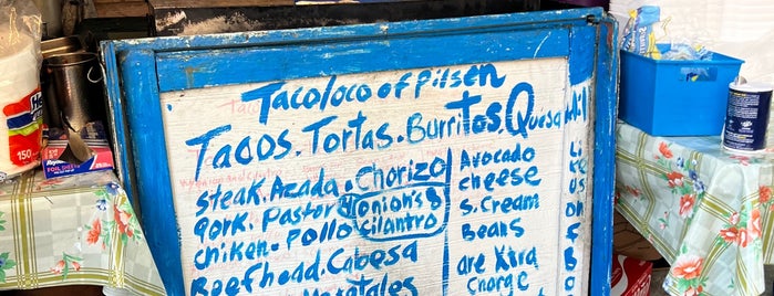 Taco Loco of Pilsen (Corner of 21st Place & Leavitt) is one of Restaurants to try.