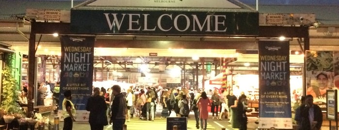 Queen Victoria Night Market is one of Melbournes laneways.