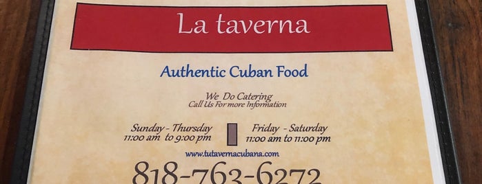 La Taverna Cubana is one of LA: To Do.