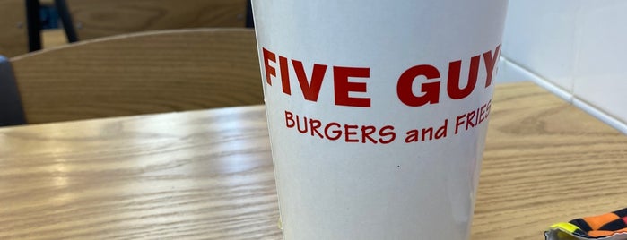 Five Guys is one of Cinci Work Food.