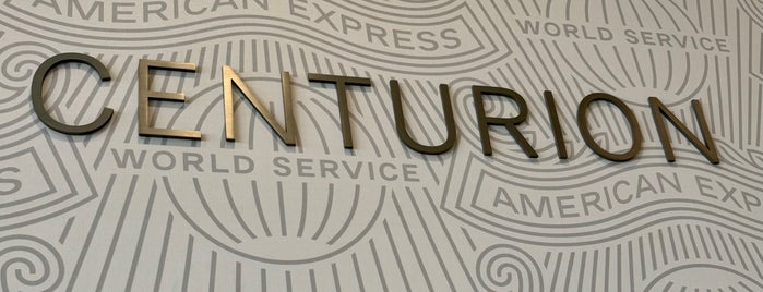 The Centurion Lounge is one of American Express Lounges.