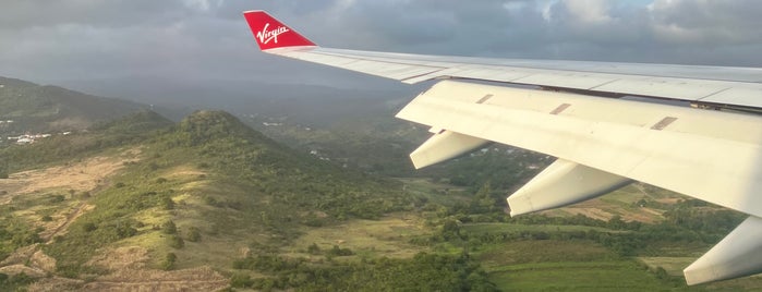 Hewanorra International Airport (UVF) is one of Saint Lucia.