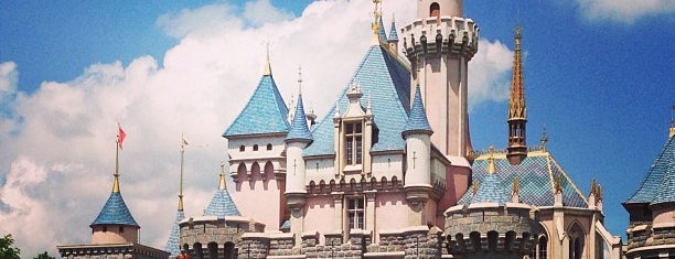 Sleeping Beauty's Castle is one of Hong Kong Disneyland.