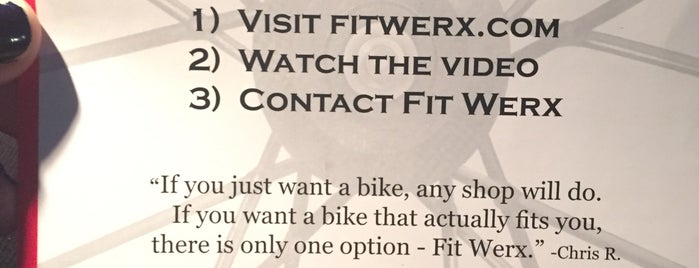 Fit Werx is one of 29 Bike Shops You Must Visit.