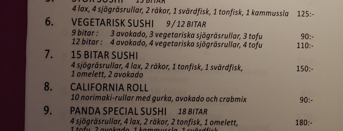 Panda Sushi is one of Lunch i Hornstull.