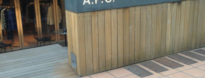 A.P.C. is one of Tokyo shops.