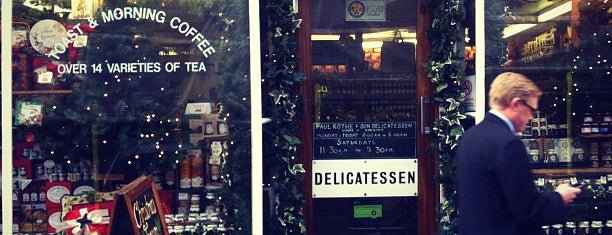 Paul Rothe & Sons Delicatessen is one of London Design Guide Food Places.