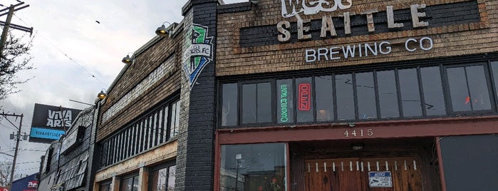 West Seattle Brewing Co. is one of Tempat yang Disukai Mirek.