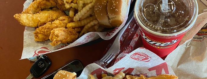 Raising Cane's Chicken Fingers is one of Try these.