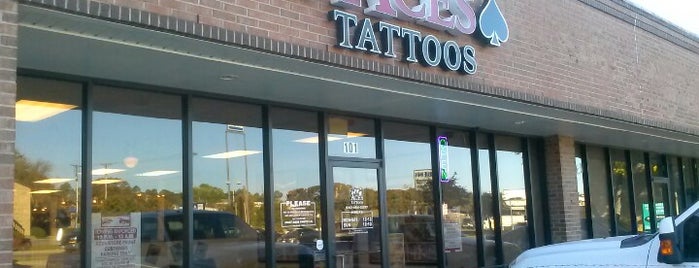 Aces Tattoos is one of สถานที่ที่ Nina ถูกใจ.