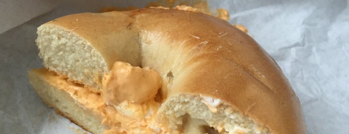 BroBagel is one of 20 Sriracha Dishes Worth Traveling For.