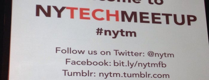 NYC Tech Meetup is one of Posti che sono piaciuti a James.