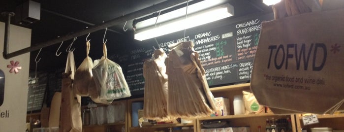 The Organic Food & Wine Deli is one of Veg*n in Melbourne.