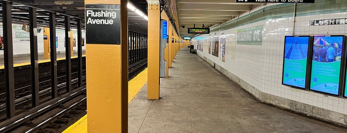 MTA Subway - Flushing Ave (G) is one of NYC Subways J/Z, 7, L, G, S.