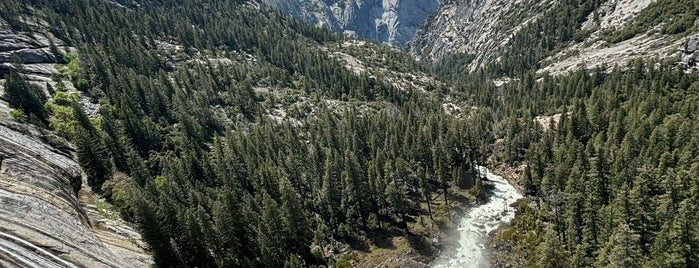 Top of Nevada Falls is one of Yosemite.