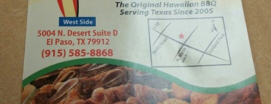 Aloha Hawaiian Barbeque is one of The 11 Best Places for BBQ Chicken in El Paso.