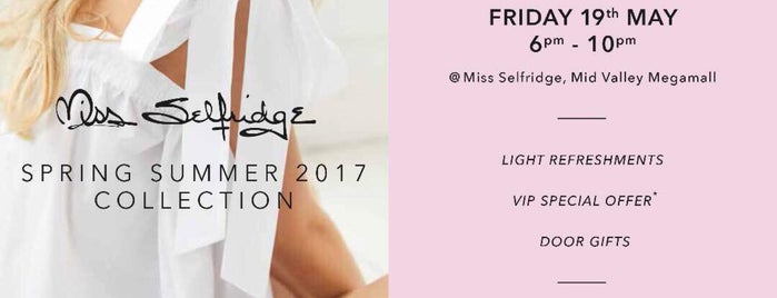 Miss Selfridge is one of Places I've been.