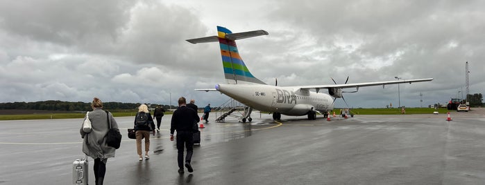 Ängelholm-Helsingborg Airport (AGH) is one of Ängelholm.