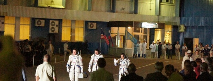 Bldg.254 Technical complex for Soyuz spacecraft is one of Baikonur Cosmodrome.