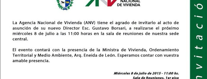 Ministerio de Vivienda (MVOTMA) is one of Locais curtidos por Gonza.