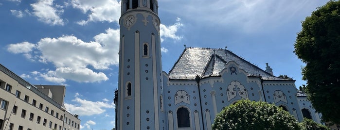 Kostol sv. Alžbety (Modrý kostolík) is one of Wien-Prag-Bud-Brat.