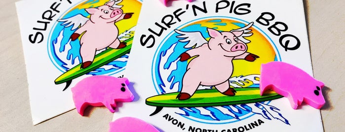 Surf n Pig BBQ is one of Tempat yang Disimpan Nunzio.
