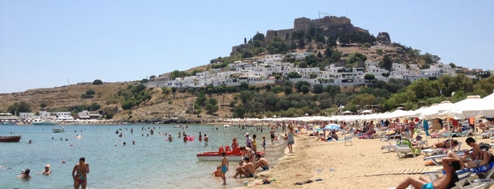 Lindos Beach is one of MY FAVORITES.