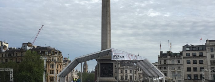 Trafalgar Square is one of London.