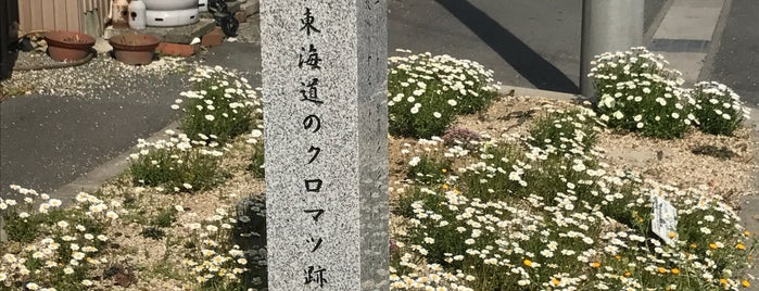 旧東海道のクロマツ跡 is one of 愛知②三河.