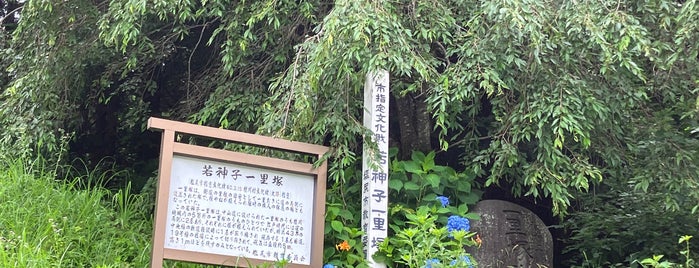 若神子一里塚 is one of 中山道.