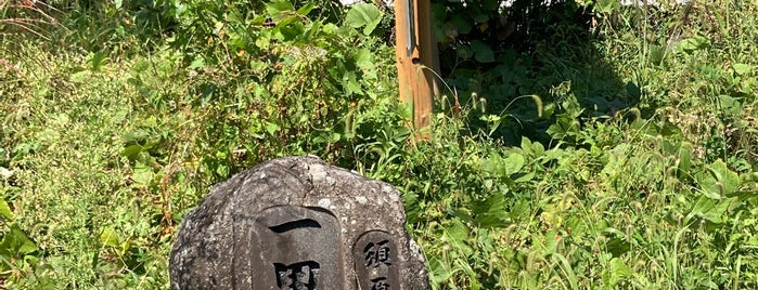 須原一里塚跡 is one of 中山道一里塚.